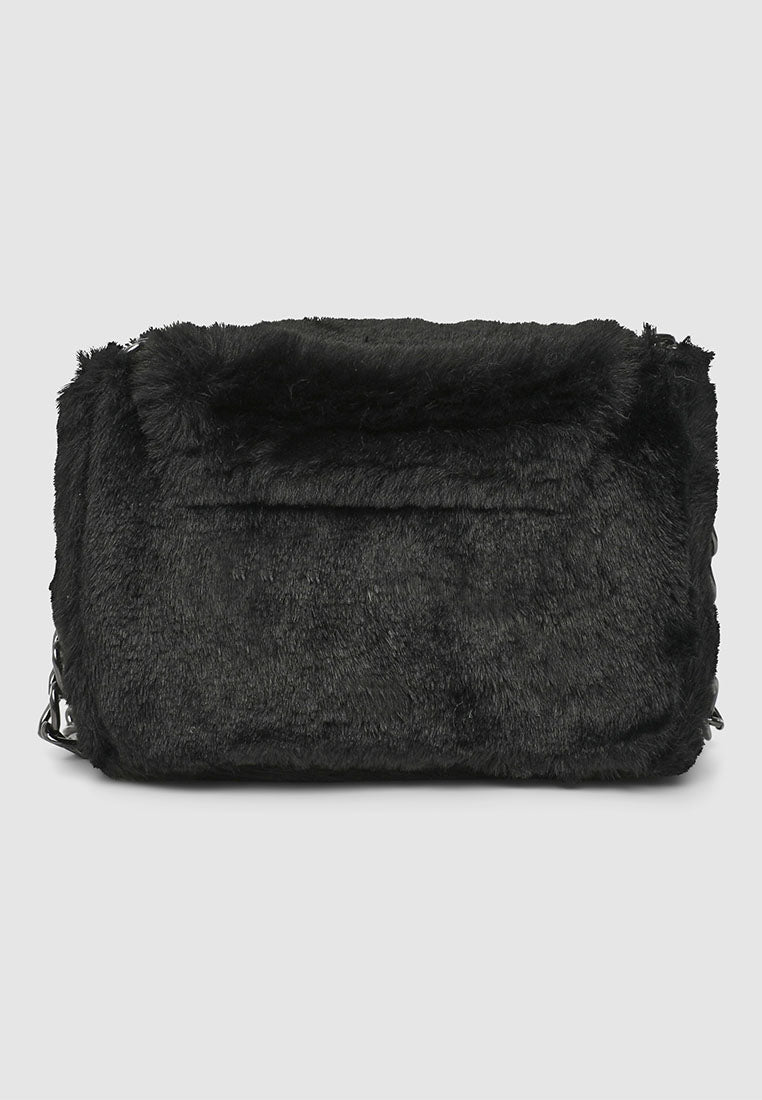 Synthetic fur shoulder bag for Girls