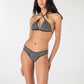 Women's Shimmering Triangle Bikini Top