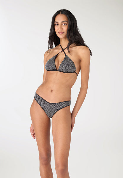 Women's Shimmering Triangle Bikini Top