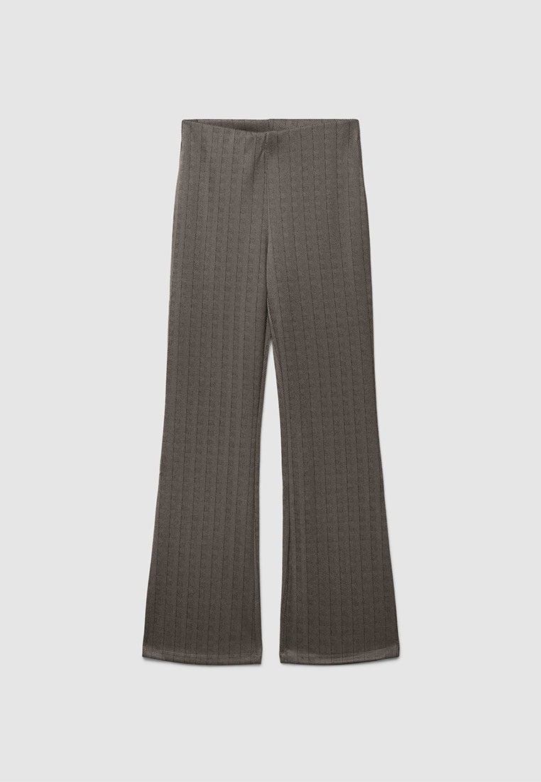 Women's Herringbone Flared Trousers