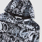 Hooded sweatshirt with graffiti print for Boys