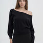 Women's Asymmetric Off Shoulder Sweater