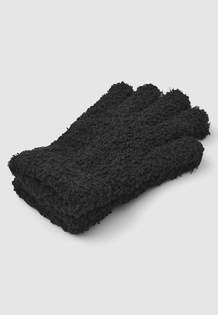 Women's Soft five-finger gloves in solid colour