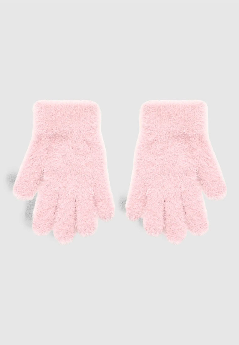 Gloves with animal embroidery for Girls