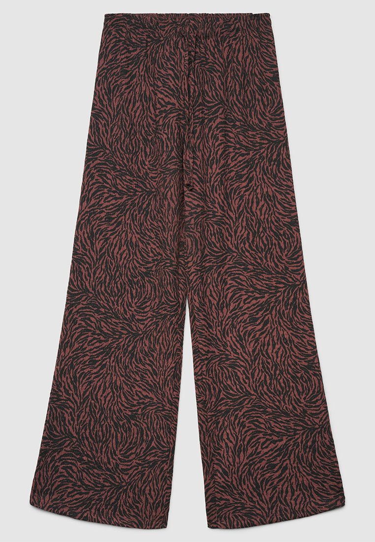 Women’s Zebra Print Wide-Leg Trousers