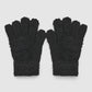 Women's Soft five-finger gloves in solid colour
