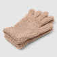 Women's Soft five-finger gloves in solid colour