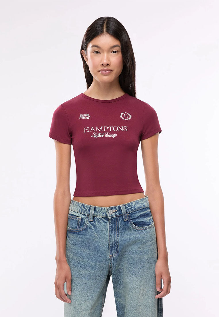 Women's Hamptons Graphic Ribbed Tee