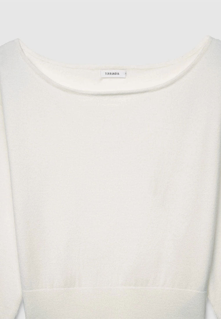 Women's Asymmetric Off Shoulder Sweater