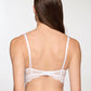 Women's Lace Front Cross Detail Push-Up Bra