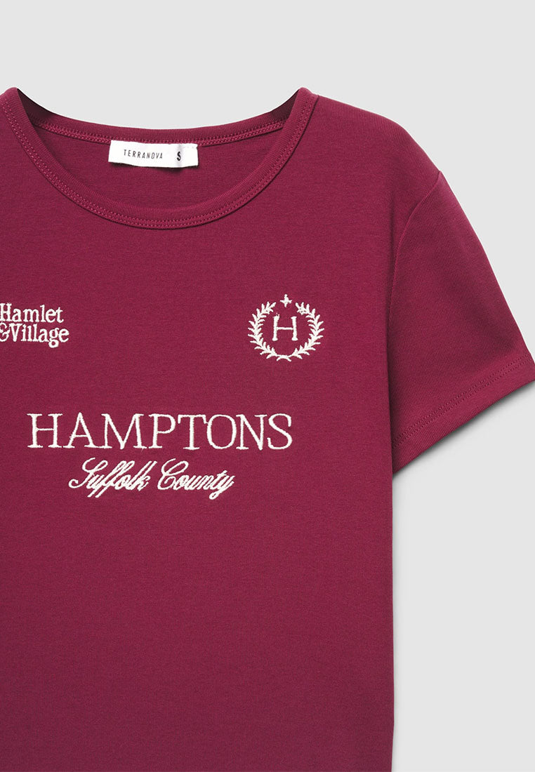 Women's Hamptons Graphic Ribbed Tee