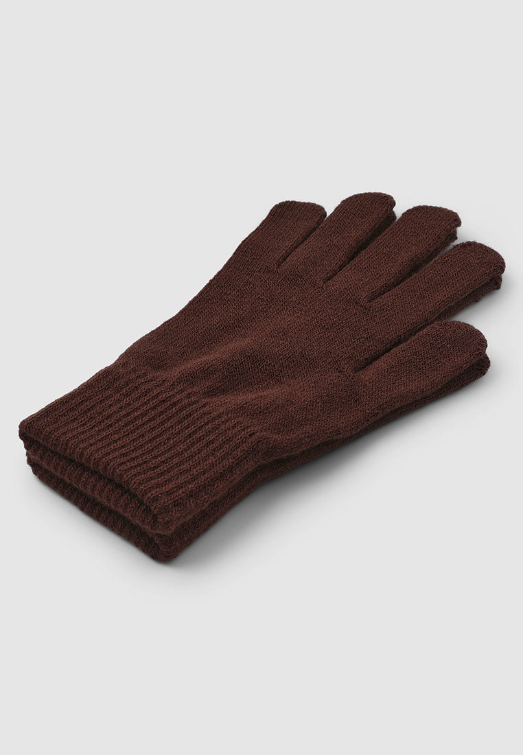 Women's Solid colour knitted gloves