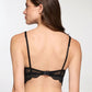 Women's Lace Front Cross Detail Push-Up Bra