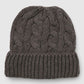 Women's Knitted cable hat with cuff