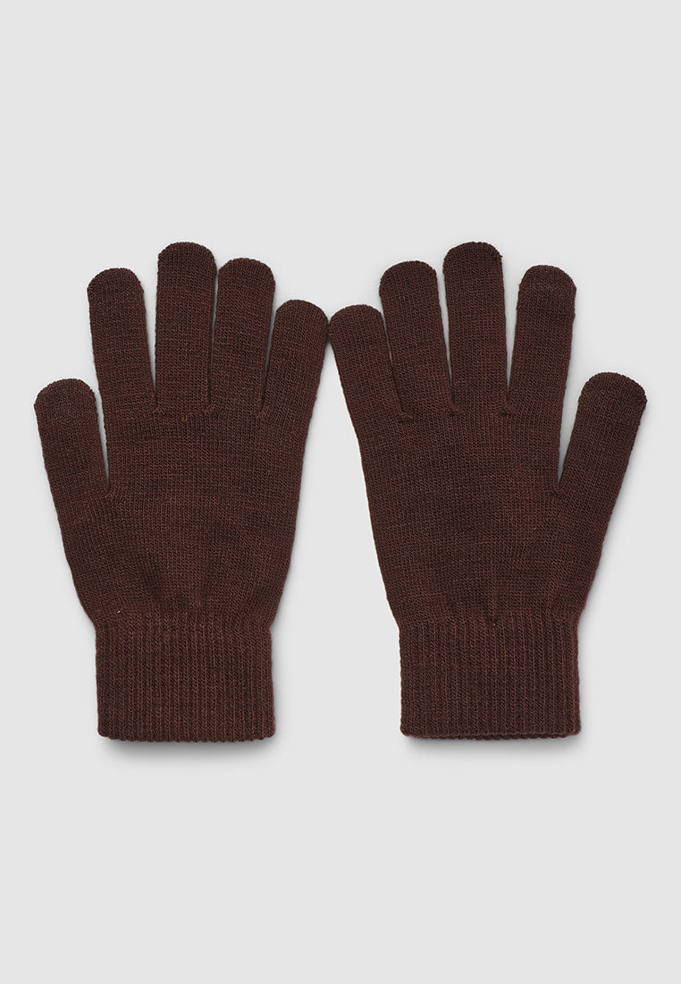 Women's Solid colour knitted gloves