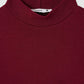Women's Ribbed T-shirt with mock neck collar