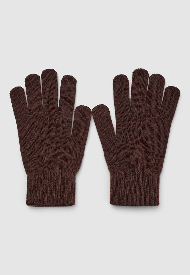 Women's Solid colour knitted gloves