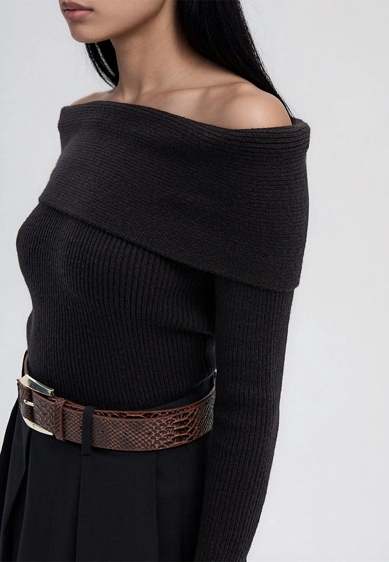 Women's Off-Shoulder Top Sweater
