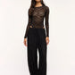 Women's Long-sleeved lace Bodysuit