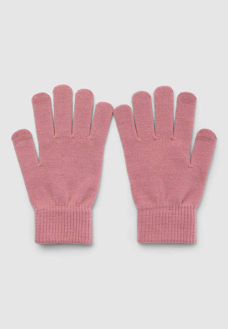 Women's Solid colour knitted gloves