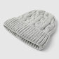 Women's Knitted cable hat with cuff