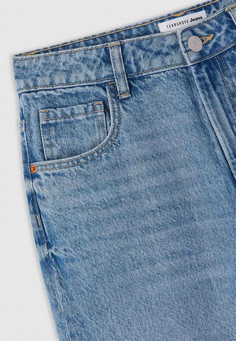 Women's Wide-Leg Denim Shorts