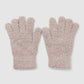 Women's Soft five-finger gloves in solid colour