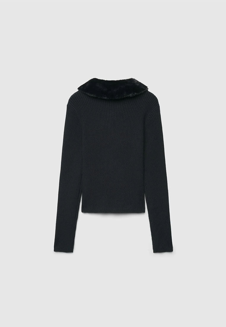 Women's Ribbed Zip-Up Cardigan