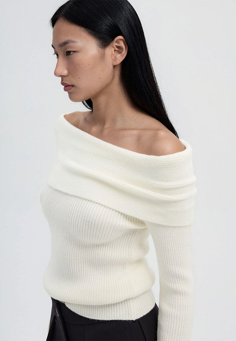 Women's Off-Shoulder Top Sweater