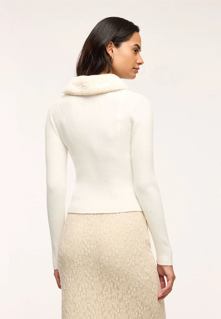Women's Ribbed Zip-Up Cardigan
