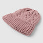 Women's Knitted cable hat with cuff
