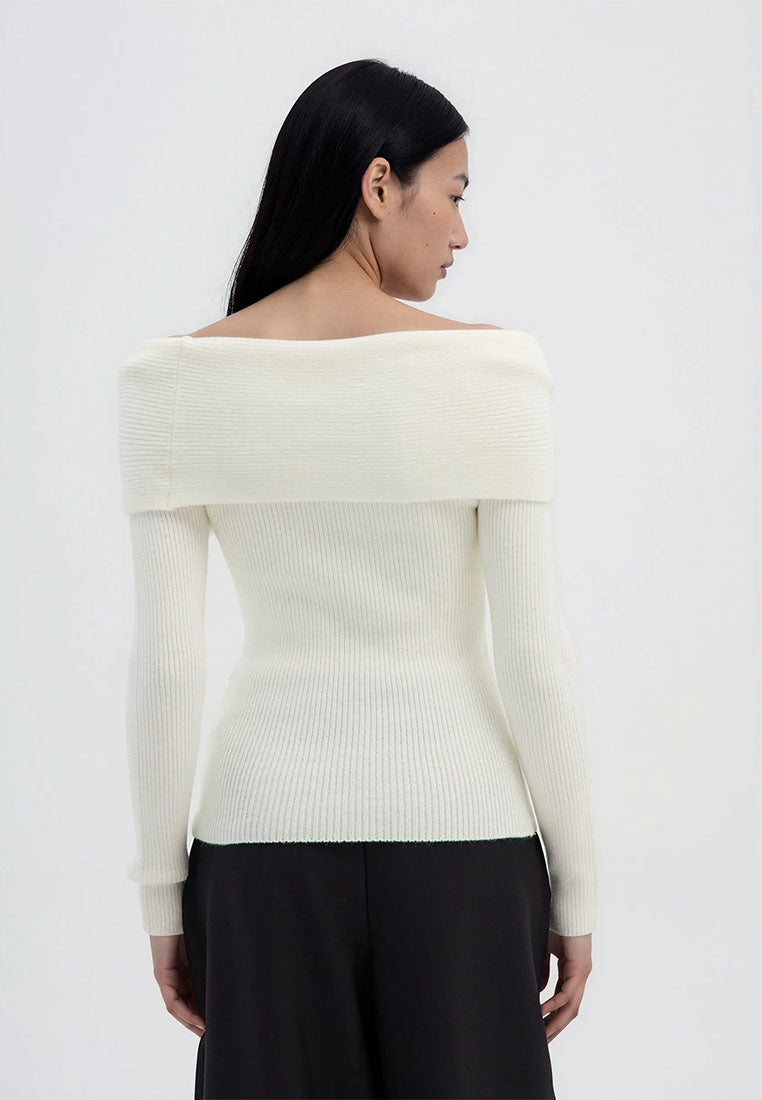 Women's Off-Shoulder Top Sweater