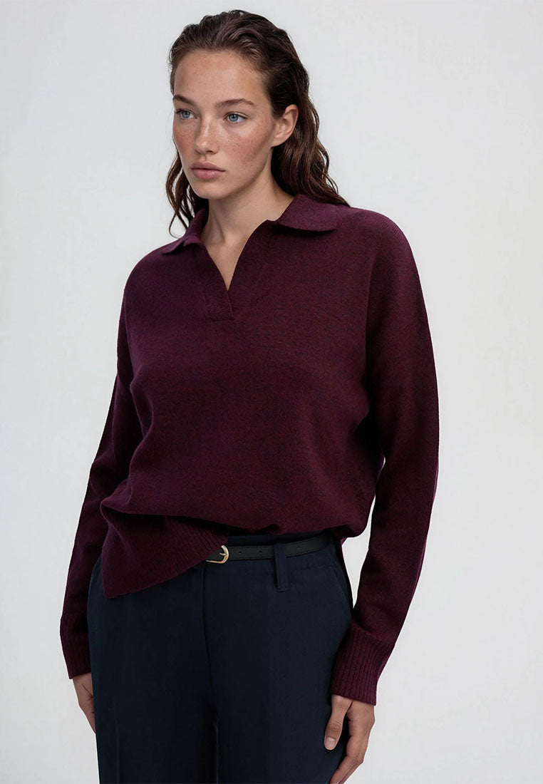 Women's Polo Neck Sweater