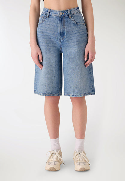 Women's Wide-Leg Denim Shorts