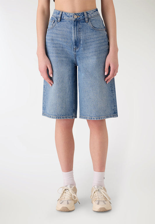 Women's Wide-Leg Denim Shorts