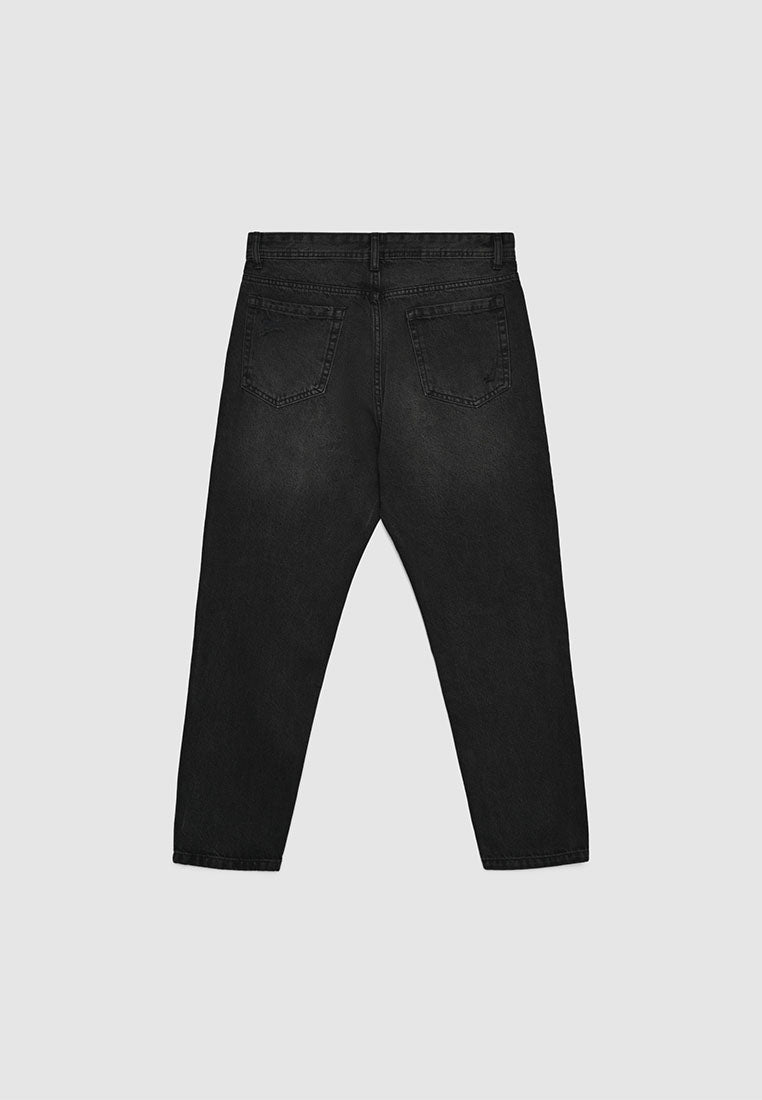 Men's Shredded Straight Leg Denim