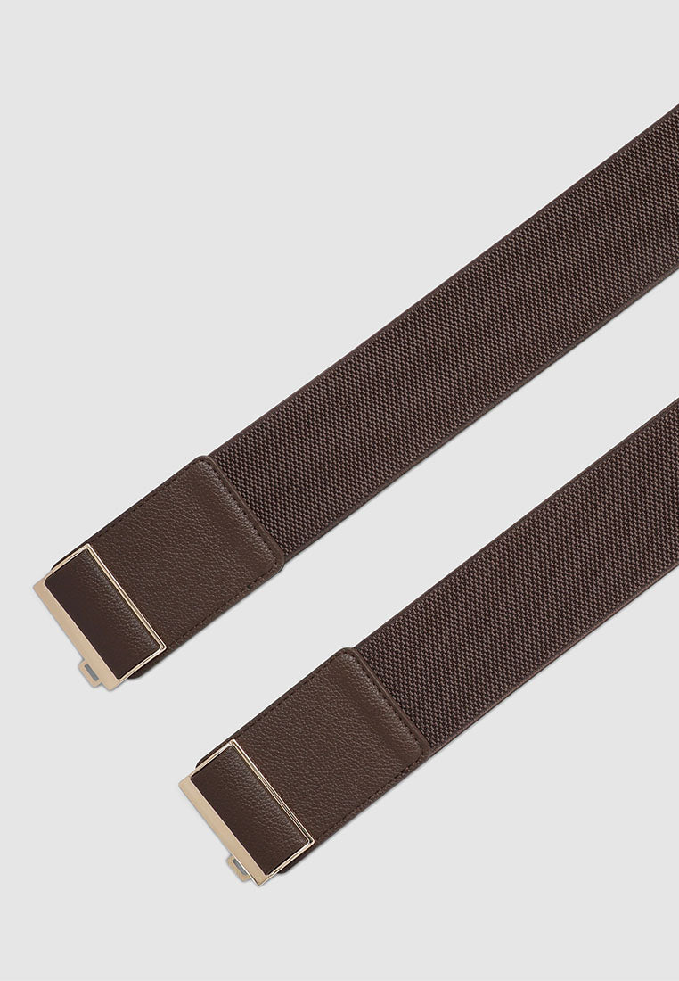 Women's Elastic belt with buckle