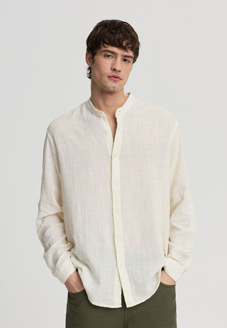 Men's Embossed Korean Shirt