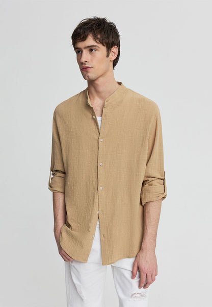 Men's Embossed Korean Shirt