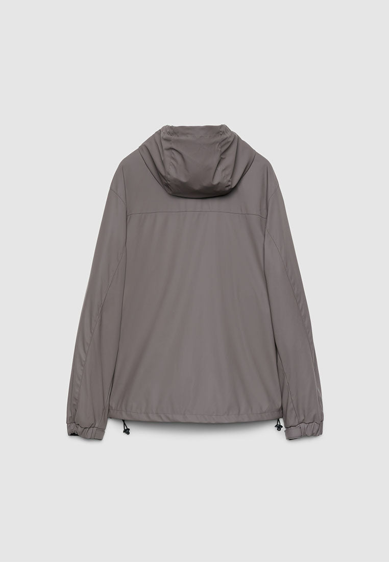 Men's Hooded Windbreaker Utility Jacket
