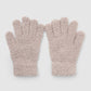 Women's Soft five-finger gloves in solid colour