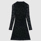 Women's Floral Print Ruffle Bodycon Dress