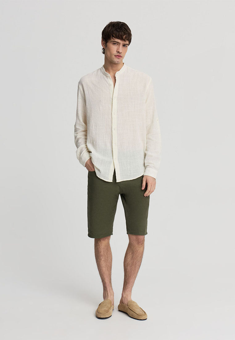 Men's Embossed Korean Shirt