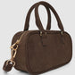 Women's Suede-effect bag with shoulder strap