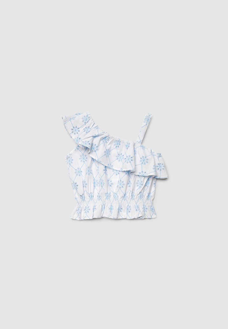 Ruffle One Shoulder Top for Girls