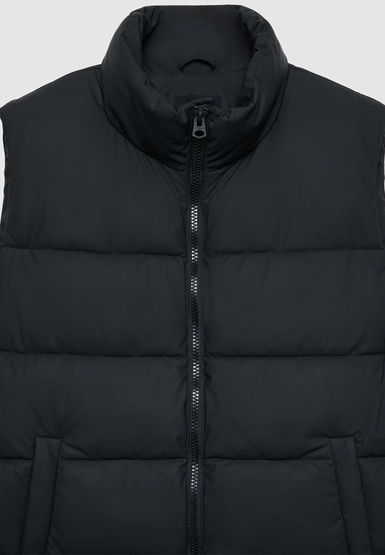 Men's Stand Collar Quilted Vest