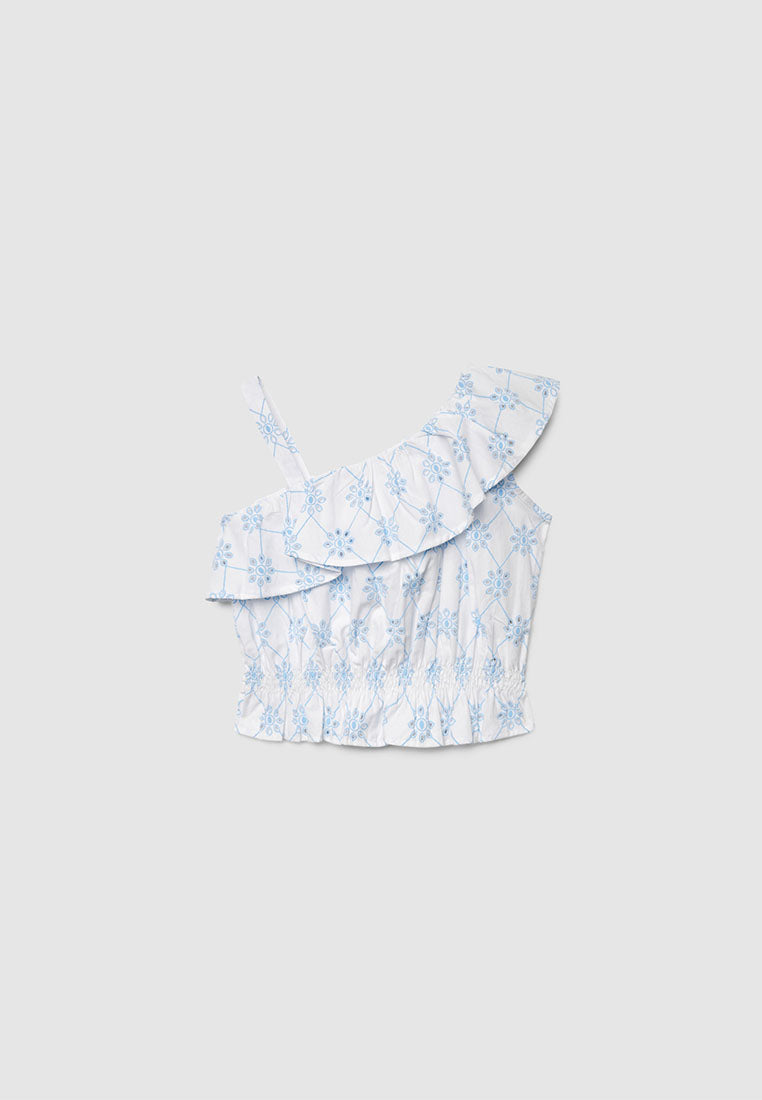 Ruffle One Shoulder Top for Girls