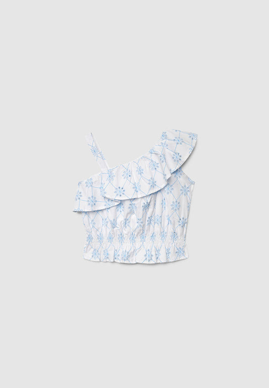 Ruffle One Shoulder Top for Girls