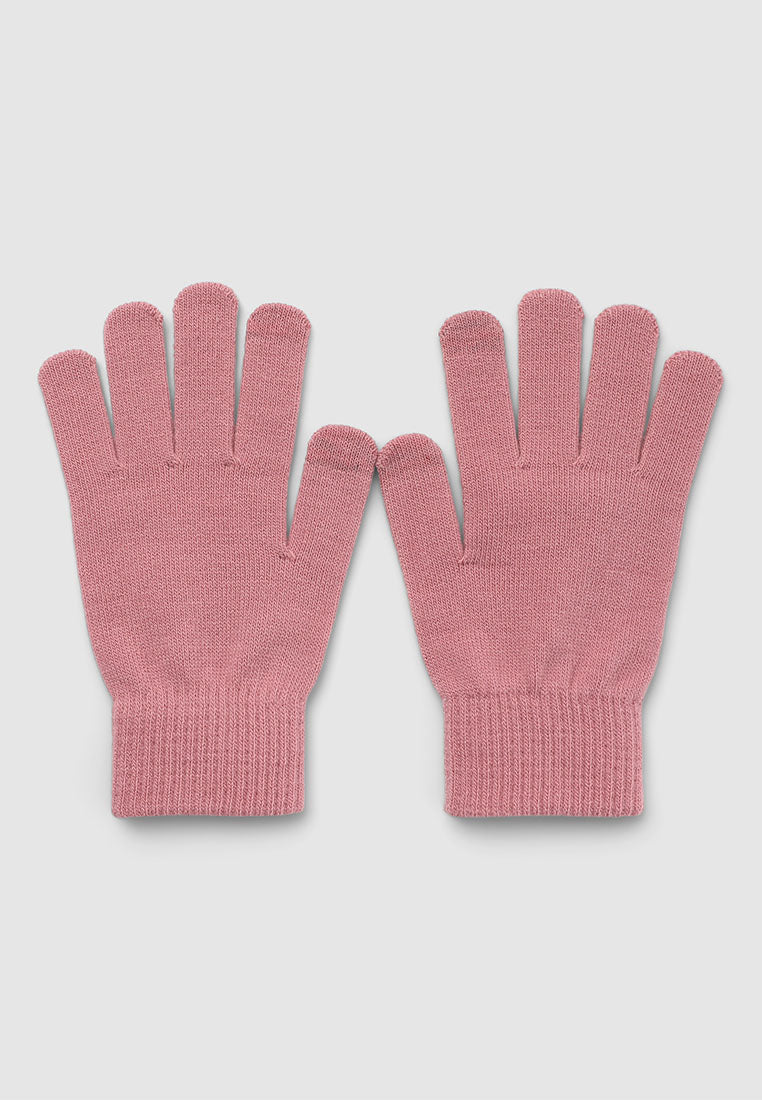Women's Solid colour knitted gloves