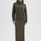 Women's Plain-colour cropped roll-neck jumper